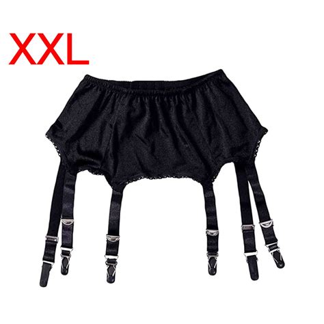 tureclos women s nylon garter belt ladies sexy thigh highs stockings suspender g string set