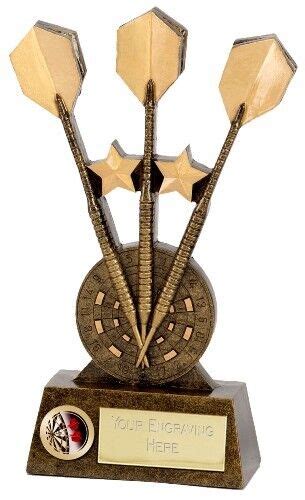 Darts Trophy Available In 3 Sizes With Free Engraving Up To 30 Letters