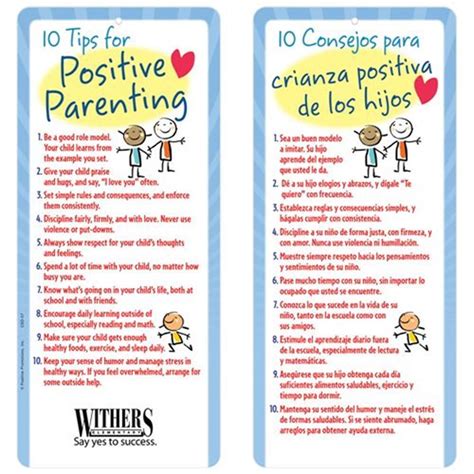 10 Tips For Positive Parenting Two Sided Englishspanish