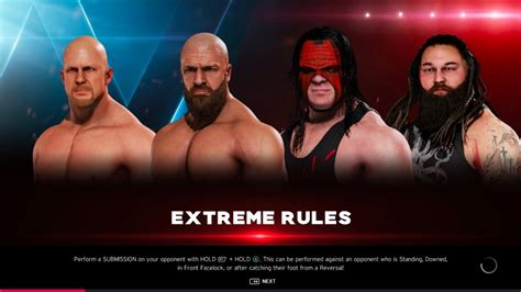 WWE 2K20 Kane VS Stone Cold VS Triple H VS Bray Wyatt Fatal 4 Way