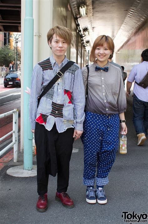 Japanese Couple With Usavich Bunnies In Shibuya Tokyo Fashion