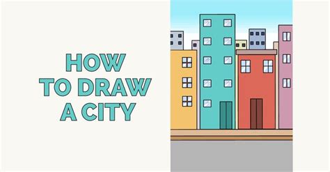 How To Draw A City Really Easy Drawing Tutorial Drawing Tutorial