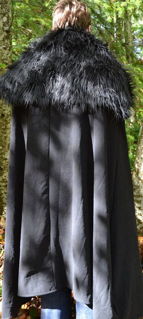 Custom For Kim Game Of Thrones Jon Snow Fur Cloak Etsy Game Of