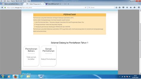 Proses pendaftaran tahun 1 kini dibuka dan anda boleh mendaftar secara online sahaja! Panduan Mengisi Sistem Pendaftaran Atas Talian - Tahun 1 ...