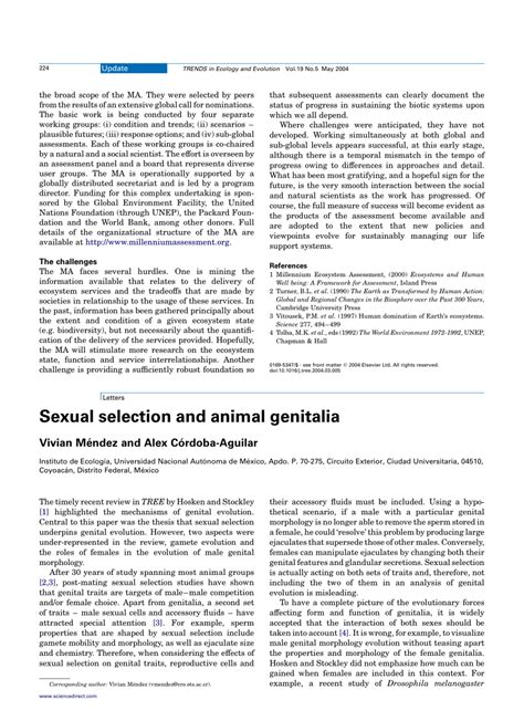 Pdf Sexual Selection And Animal Genitalia