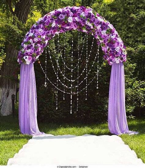 20 Beautiful Wedding Arch Decoration Ideas For Creative Juice Purple Wedding Flowers Arch