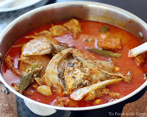 To Food With Love Malaysian Fish Head Curry