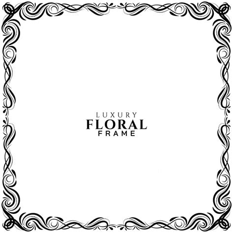 Free Vector Ornamental Floral Frame Elegant Design Background
