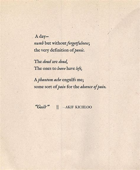 “guilt” Written By Akif Kichloo Get My Debut Poetry Book Here “the