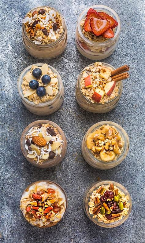 Overnight Oats 8 Ways Simple No Cook Make Ahead Oatmeal Just