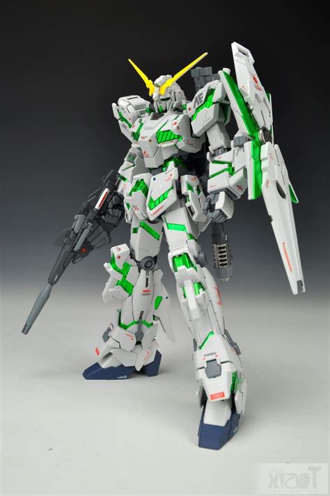 Gundam Guy Hguc 1144 Unicorn Gundam Green Psycho Frame W Base