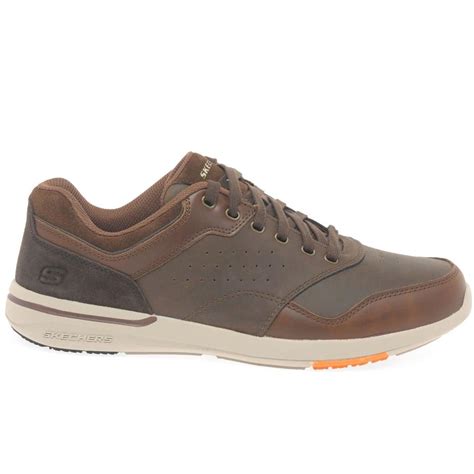 Skechers Elent Velago Mens Lightweight Shoes in Brown for Men - Lyst