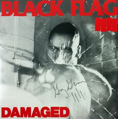 Lot Detail Black Flag Greg Ginn Signed Damaged Record Album Psa