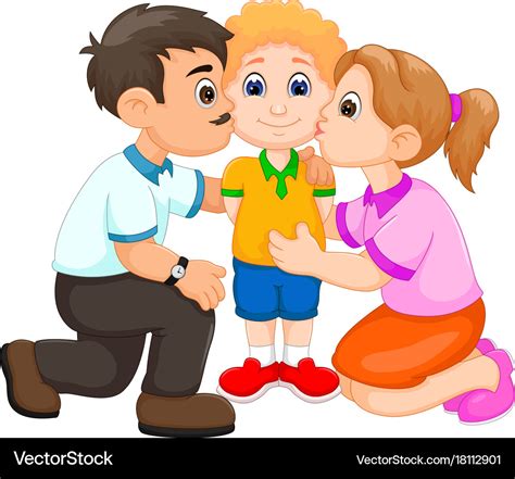 Animated Mom Dad And Baby Cartoon Images