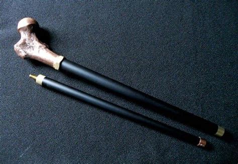 Steampunk Cane Walking Stick Femur Hip Bone Resin Cosplay Etsy