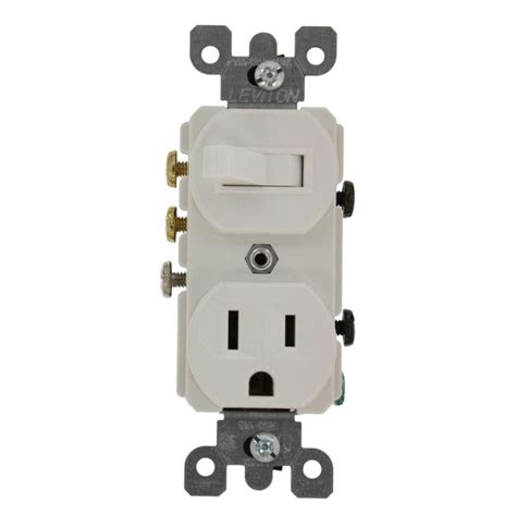 Leviton 15 Amp Commercial Grade Combination 3 Way Toggle Switch And