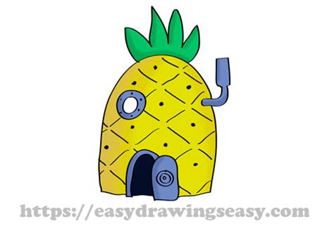 How To Draw Spongebob House Easy Drawings Easy