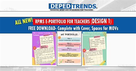 New Rpms E Portfolio For Teachers Design 1 Free Download Complete