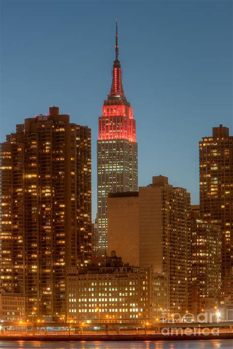 Empire State Building At Twilight I Photograph By Clarence Holmes