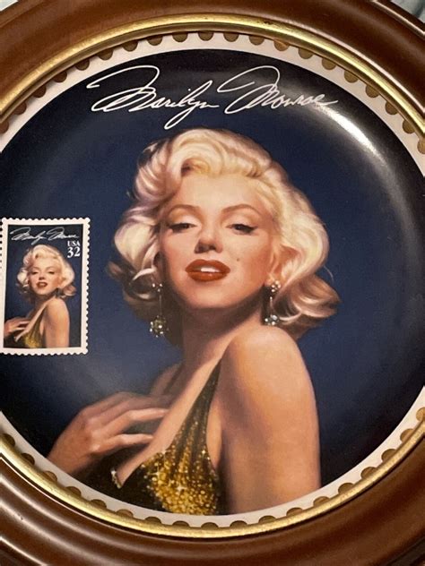 Marilyn Monroe Collectible Plate Sultry Yet Regal Ebay