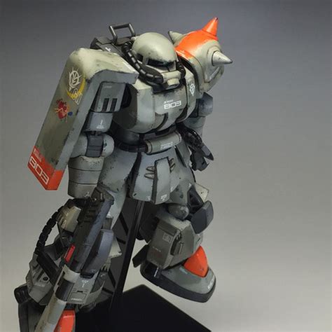 Custom Build HGUC 1 144 Zaku II High Mobility Type Gundam Kits