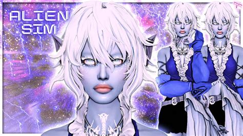 Alien Sim 💙👽 Cc Folder And Sim Download Sims 4 Cas Youtube