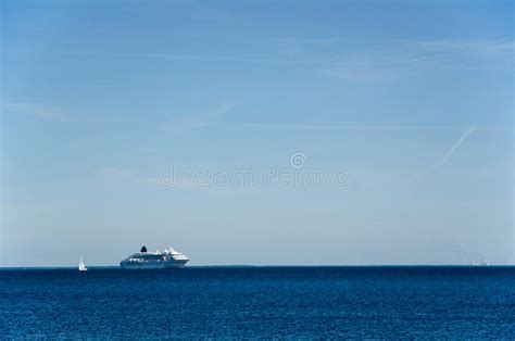 Cruising Ship At Blue Water Stock Photo Image Of Vacation Cruise