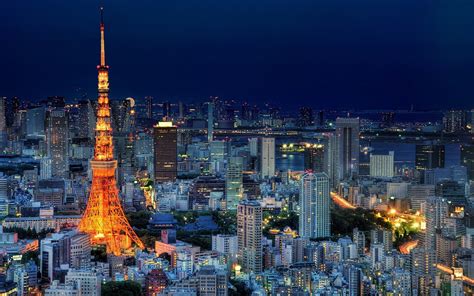 Cityscape Japan Tokyo Tokyo Tower Wallpapers Hd Desktop And Mobile