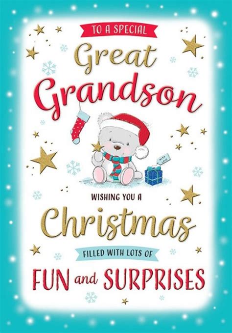A Special Great Grandson Christmas Card