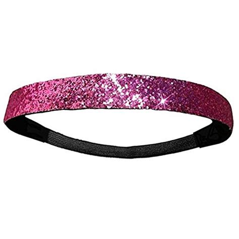 Glitter Headband Girls Headband Sparkly Hair Head Band Dark Pink Beauty
