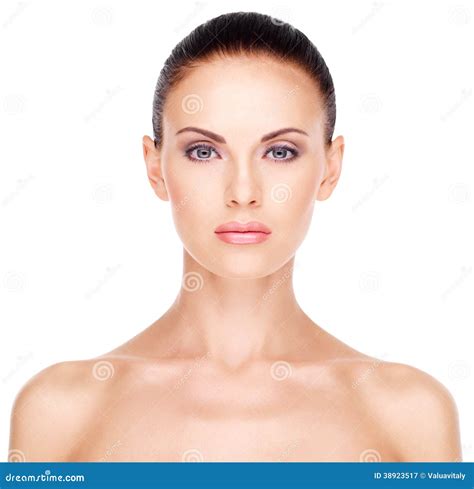 Healthy Face Of The Beautiful Woman Stock Photo Image 38923517