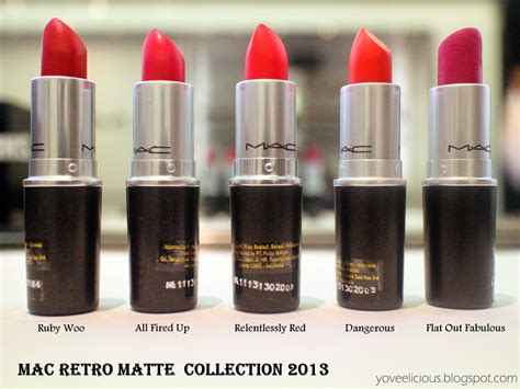 Yoveelicious Mac Retro Matte Lipstick Collection 2013 Review And Swatches