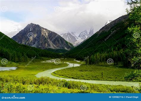 Altai Mountains The Most Beautiful Place In The World Stock Photo