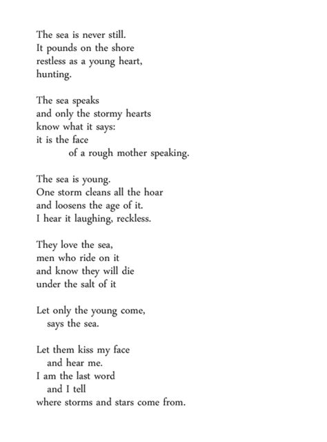Untitled Ocean Poem Carl Sandburg Assonance Poems