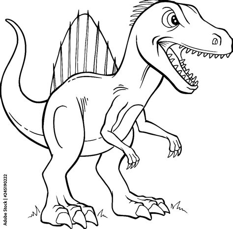 Dibujo De Dinosaurio Spinosaurus Para Colorear Dibujos Para Colorear