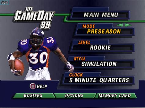 Nfl Gameday 99 For Sony Playstation The Video Games Museum
