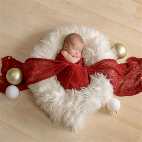 Newborn Christmas Photo Idea Make Sure Their First Holiday Season Is