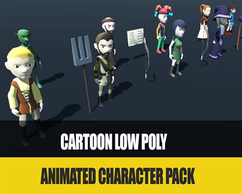 Medieval Chibi Cartoon Character Pack Small Update Animated Low