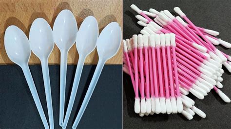 3 Amazing Craft Ideas Using Plastic Spoons And Cotton Earbuds Home