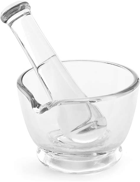 Amazon Com Footed Glass Mortar Pestle Set 2 Oz Mortar And Pestle