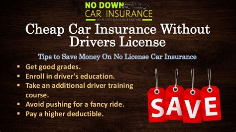 If you do not have a driver's license, then you cannot legally drive a motor vehicle, and therefore you have no need for auto insurance. Cheap Car Insurance Without Drivers License - Know About Getting Car