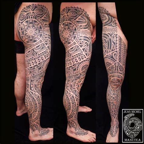 Tatouage Polynesien Tattoo Leg Polynesian