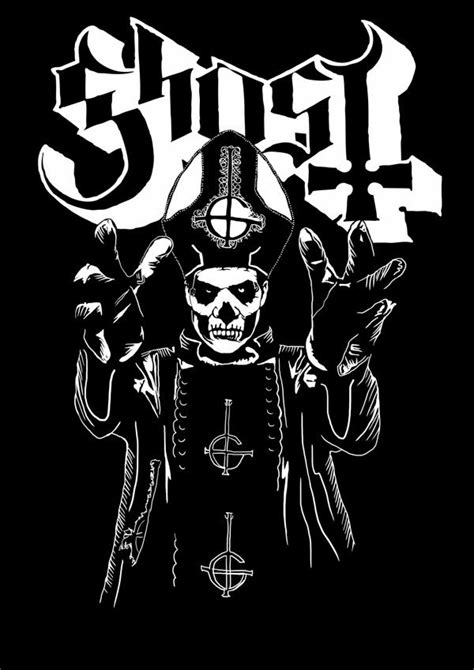 Ghost Papa Ghost Bc Metal Band Logos Metal Bands Rock Posters