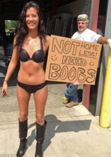 Not Homeless Need Boobs Ohio Woman Begs On The Street To Ask Generous Public For Money
