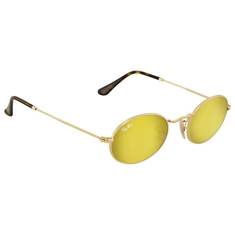 Ray Ban Oval Yellow Flash Sunglasses Ray Ban Sunglasses Jomashop