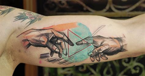Chris taylor, uk's first michelangelo bionic hand. Tattoo Re-Creations of Famous Works of Art | Art inspired ...