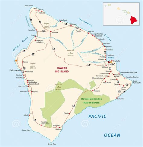 Printable Hawaiian Islands Map