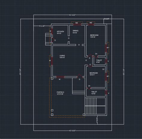 X Bhk G House Plan Layout Is Given In This Autocad Dwg File My Xxx