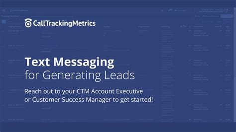 Sms Text Messaging For Lead Generation Calltrackingmetrics Youtube