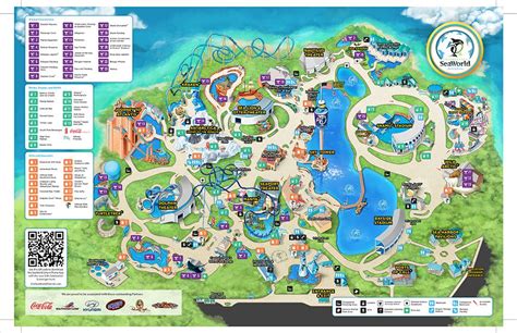 Sea World Theme Park Map Mundo Do Mar Parques Orlando Disney Viagens